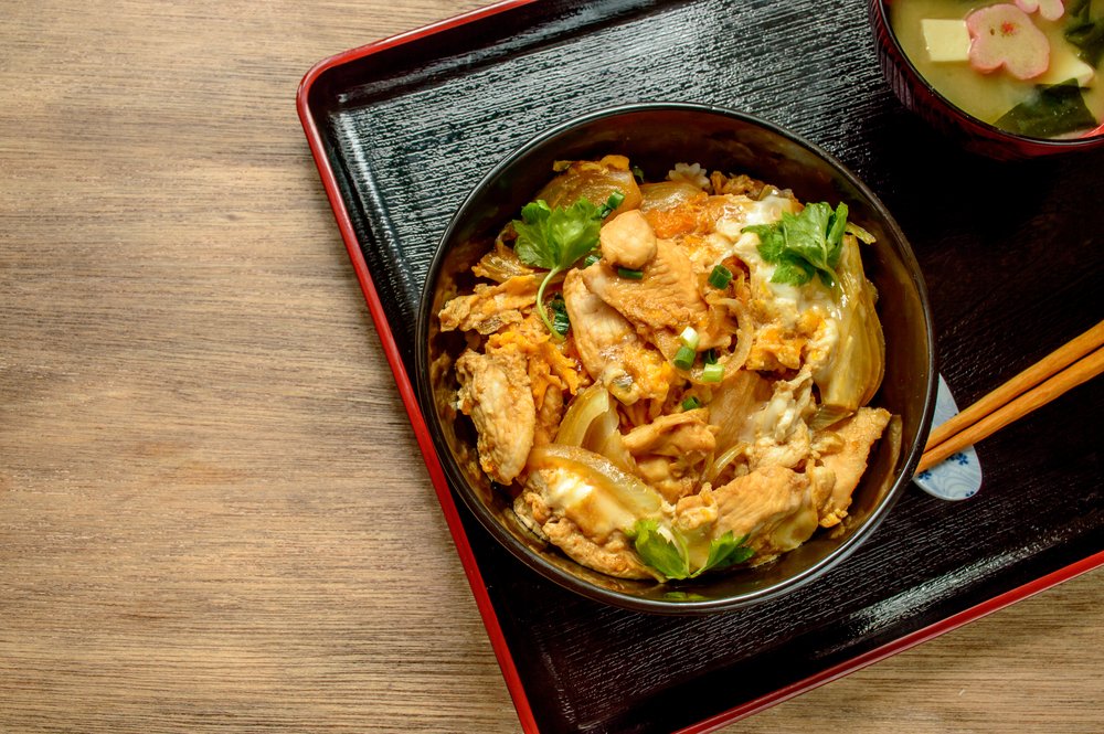 Oyakodon is a donburi, or Japanese rice bowl dish