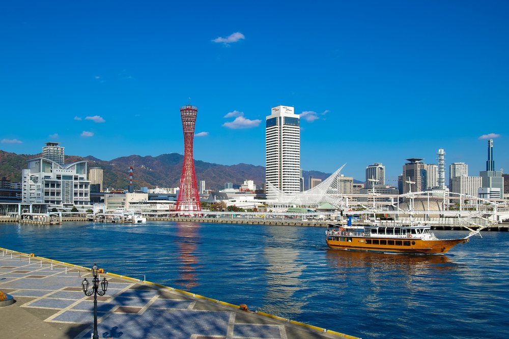 Port of Kobe and Kobe Tower, Japan