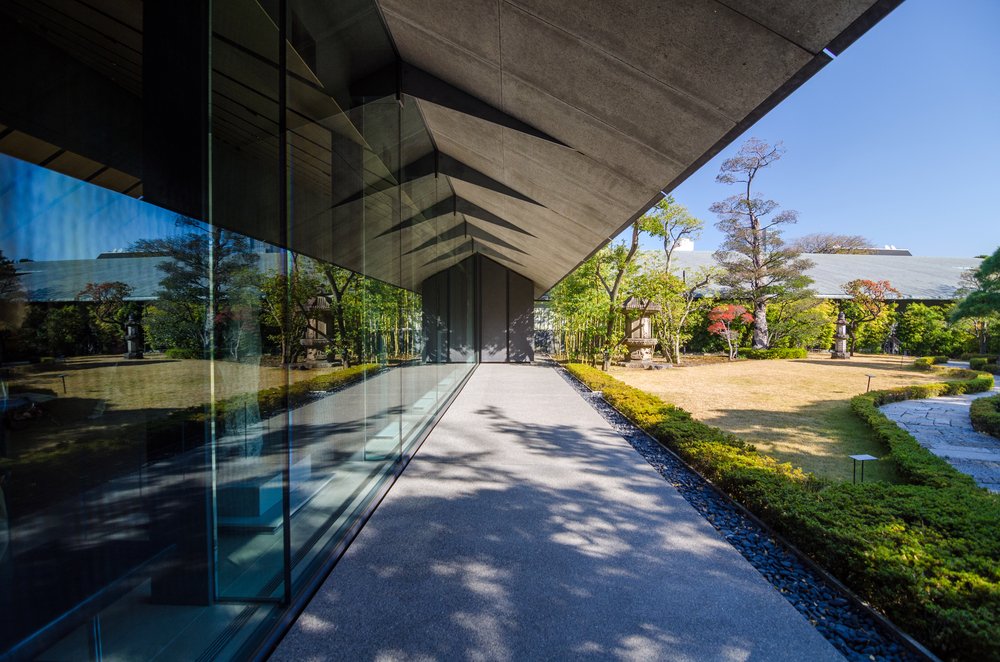 Exterior of Nezu Museum with Japanese Garden, Tokyo, Japan