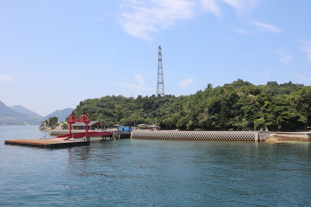 the Okunoshima in the Seto Sea of Japan