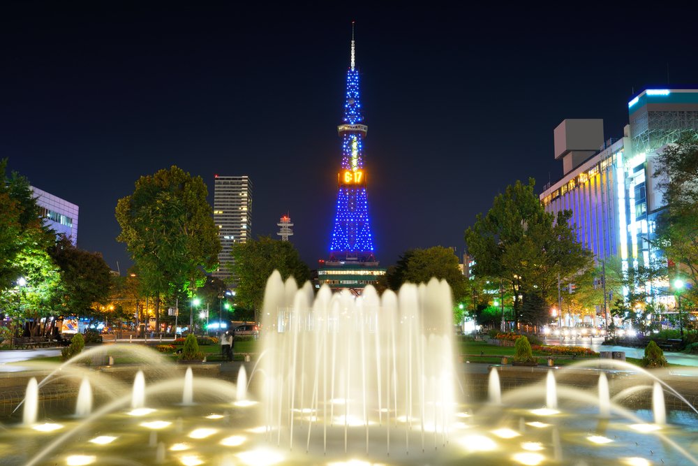 Sapporo at night